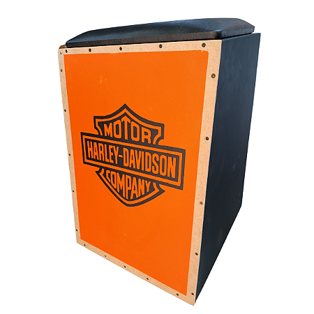 Cajon Eletroacústico Inclinado Jaguar K2 Pro Harley Davidson