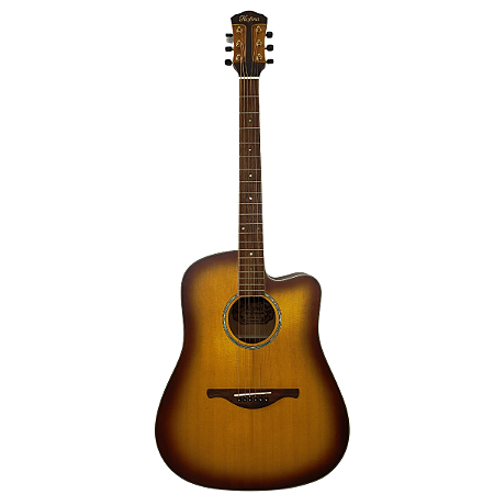 Violão Folk Elétrico Aço Hofma com Cutway HMP350 STCS