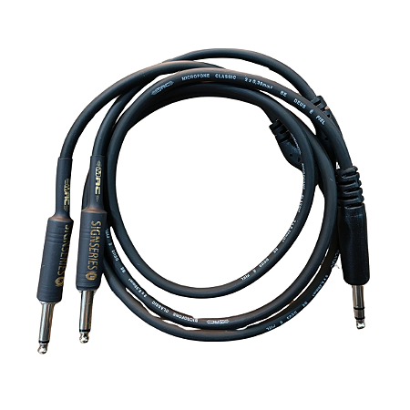 Cabo 2 P10 Mono x P10 Stereo 1,52 Metro Classic Mac Cabos