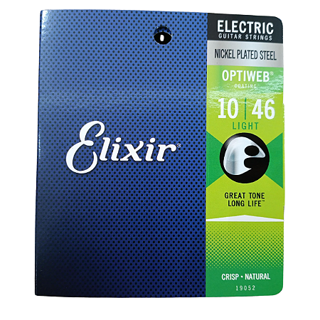 Encordoamento Elixir Optiweb Guitarra 010 Super Light Nickel