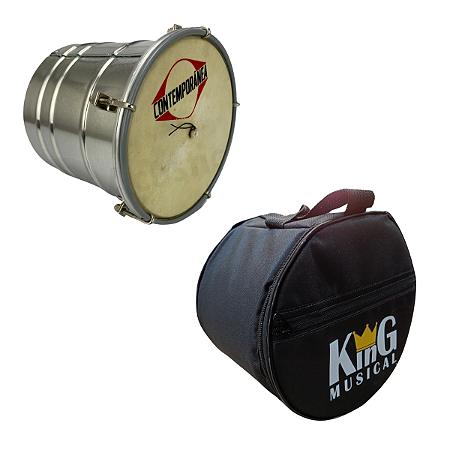 Kit Cuica 6" Contemporânea Light 155LT e Capa Extra Luxo