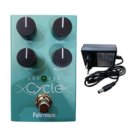Pedal Efeito para Guitarra Chorus Cycle Fuhrmann com Fonte