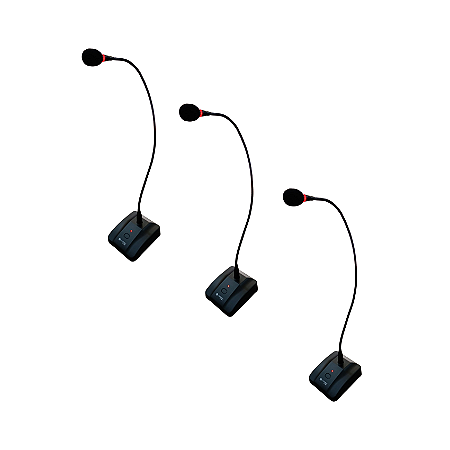 Kit 3 Microfones Gooseneck 60cm Contensador Kadosh KG 360D
