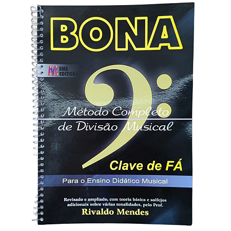 Bona Clave De Fá Metodo Completo Divisão Musical Eme Editora