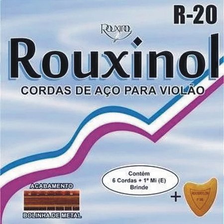 Encordoamento Jogo De Corda Rouxinol Violão Aço R20