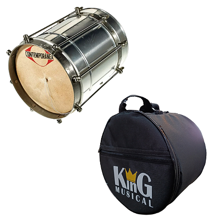 Kit Cuíca 8" Contemporânea 116LT e Capa Extra Luxo
