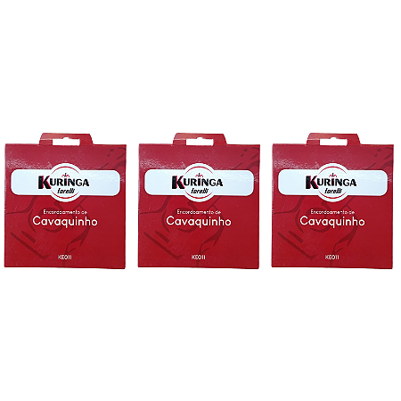 Kit 3 Encordoamentos Para Cavaquinho KE011 Torelli Kuringa
