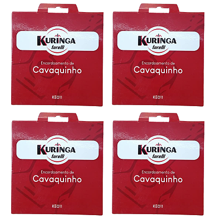 Kit 4 Encordoamentos Para Cavaquinho KE011 Torelli Kuringa