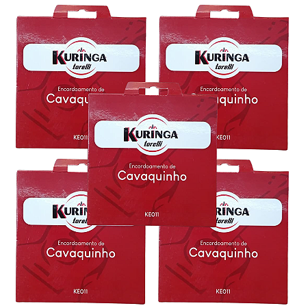 Kit 5 Encordoamentos Para Cavaquinho KE011 Torelli Kuringa