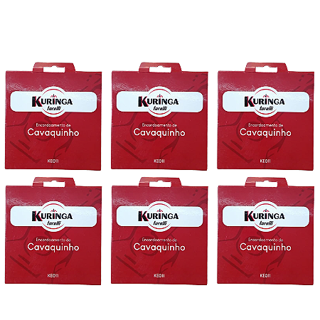 Kit 6 Encordoamentos Para Cavaquinho KE011 Torelli Kuringa
