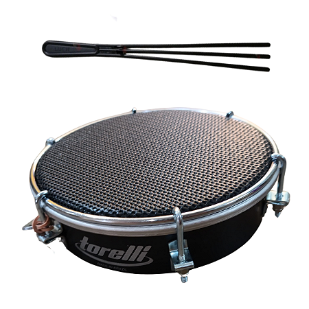 Tamborim Estudo 6" Pele Muda Corpo Abs Torelli TTE291Baqueta