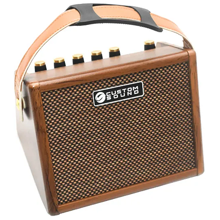 Mini Amplificador Com Efeitos CustomSound Para Violão Mini15