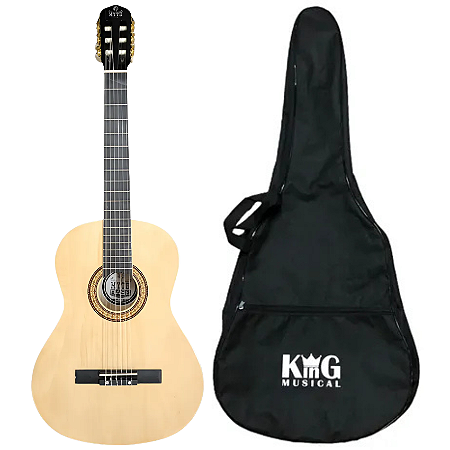 Kit Violão Nylon Eletroacústico Dark Brown Myth MT39N Capa