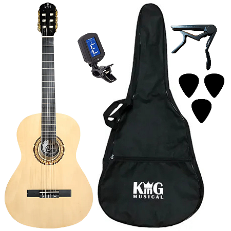 Kit Violão Nylon Dark Brown Myth MT39N e Acessórios