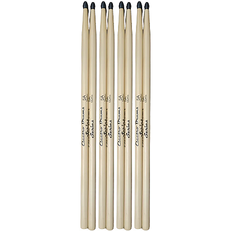 Kit 4 Pares Baqueta Liverpool Electro Drums 5A Ponta Nylon