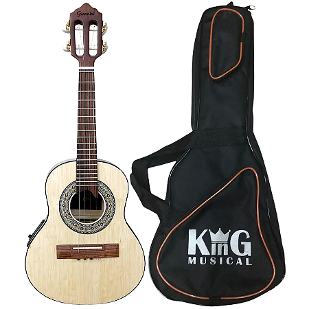 Kit Cavaco Cavaquinho Elétrico Giannini Raiz CS1 Com Capa