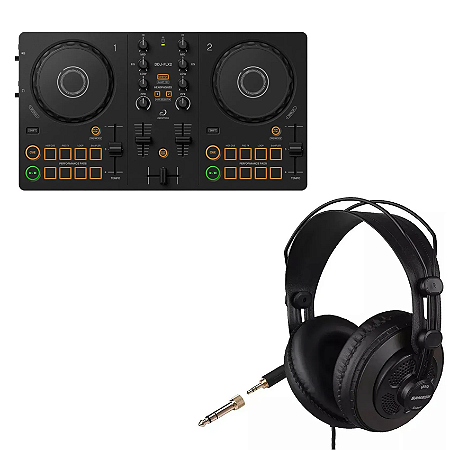 Kit Controladora Pioneer Dj DDJFLX2 e Headphone Samson SR850