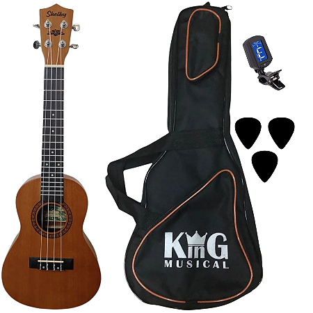 Kit Ukulele Concert Shelby SU23M STNT Com Acessórios