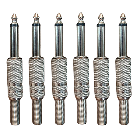 Kit Com 6 PLUG P10 Mono Mola KING MUSICAL Genérico