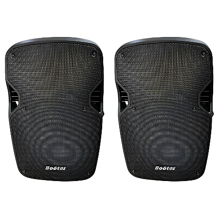 Kit 2 Caixas De Som Ativa DBA 1200X Bootes 12" Bivolt 600W