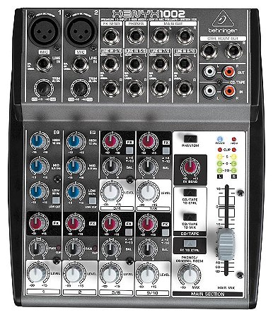 Mesa de Som Mixer 10 Canais Behringer Xenyx 1002 110V