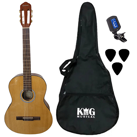 Kit Violão Nylon Acúsico Giannini Plus N17 Com Acessórios