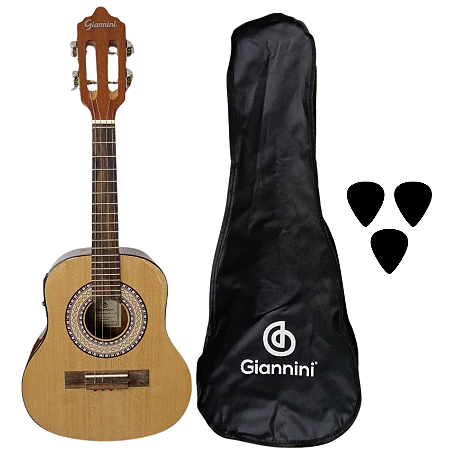 Kit Cavaco Eletroacústico Giannini CS34 SPG EQ Bag Palhetas