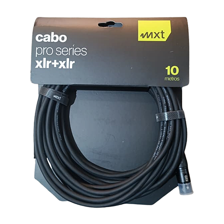Cabo XLR Fêmea + XLR Macho Balanceado 10Metros MXT ProSeries