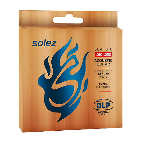 Encordoamento Violão Aço Solez 010 Bronze 85/15 SLATB10
