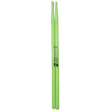Baqueta 5A Liverpool Neon Fluorescente Verde Luminous Series