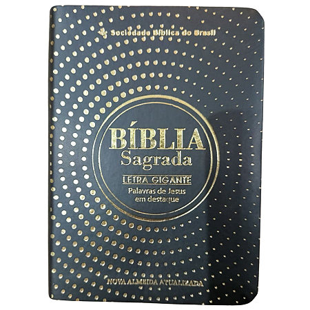 Bíblia Sagrada NAA Letra Gigante Preta Editora SBB Sem Harpa