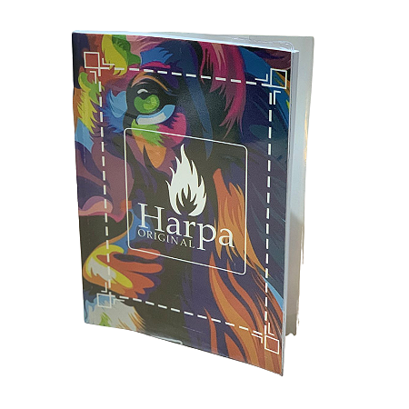 Harpa Cristã Original Leão HiperGigante Capa Transparente