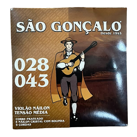 Encordoamento Violão Nylon com Bolinha São Gonçalo 028-043