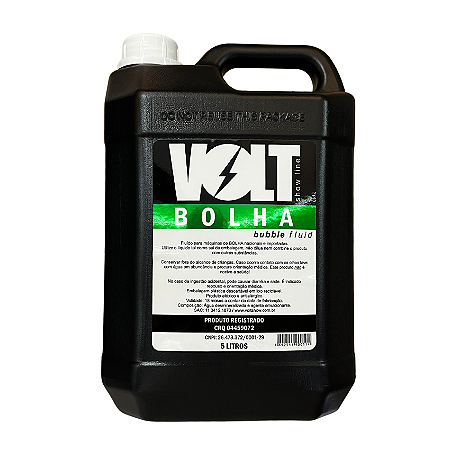 Líquido para Máquina de Bolhas 5 Litros Neutro Volt MY9001