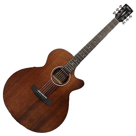 Violão de Aço Eletroacústico Jumbo Flat Cutaway Cort SFX MEM