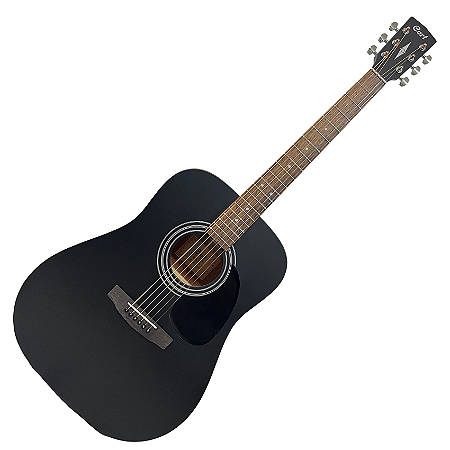 Violão de Aço Eletroacústico Folk Cort AD810E BKS