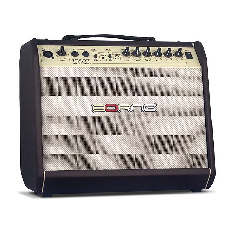 Amplificador Violão 8" 40W Borne Infinit Studio A40 Marrom