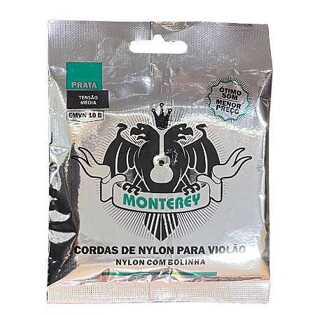 Encordoamento Violão Nylon c/ Bolinha Tensão Média Monterey