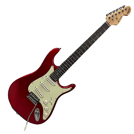 Guitarra Stratocaster Vermelha Michael MysticTone GMS130 SSS