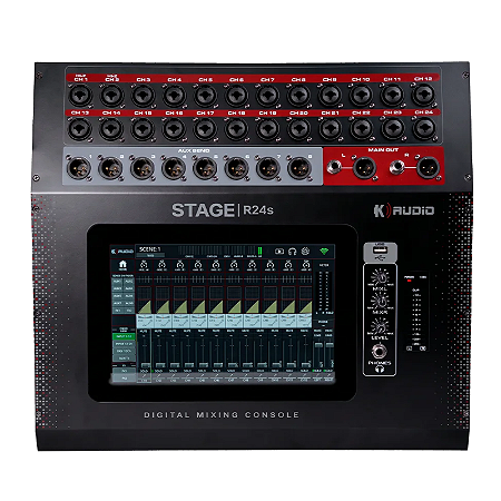 Mesa Digital 24 Canais com Bluetooth K-Audio Stage R24s