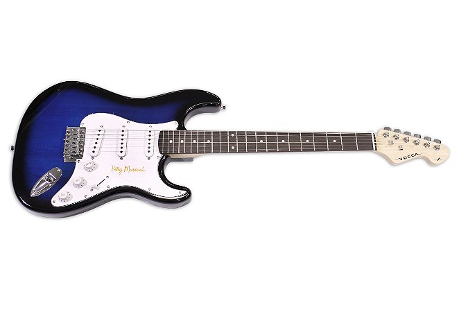 Guitarra Vogga Elétrica Stratocaster Azul VCG601N SB