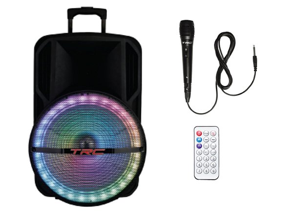 Caixa de Som Amplificada Portátil TRC 5575 Bluetooth 750W