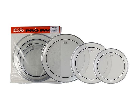Kit 3 Peles Encore Remo ENPO24PP Pro Pack  10", 12" e 14"