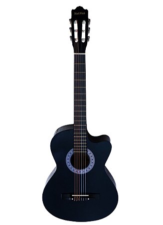 Violão Nylon Austin MAG6NB Blackwood 39 Com Cutway Preto