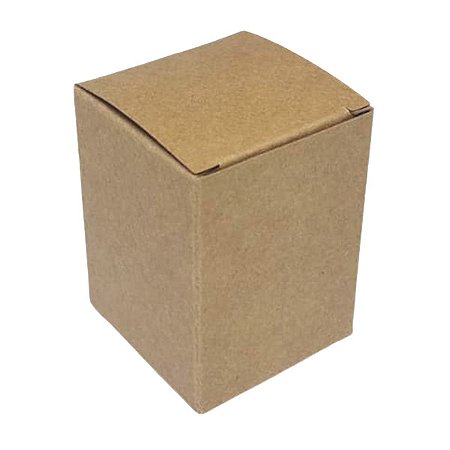 Caixinha para "Pote Geleinha com rolha" - 4,5x4,5x6 cm em kraft natural 275g - 25 unidades