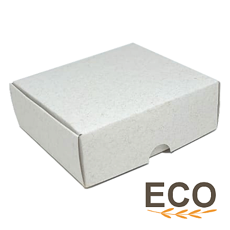 Caixa de montar 9x8x3 cm em papel reciclado 300g - 25 unidades
