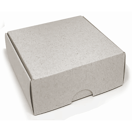Caixa de montar 7x7x3 cm em papel reciclado 250g - 25 unidades