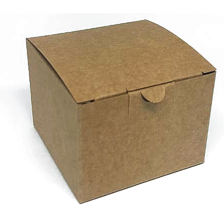 Caixinha 6,5x6,5x5 cm em kraft natural 280g - 25 unidades