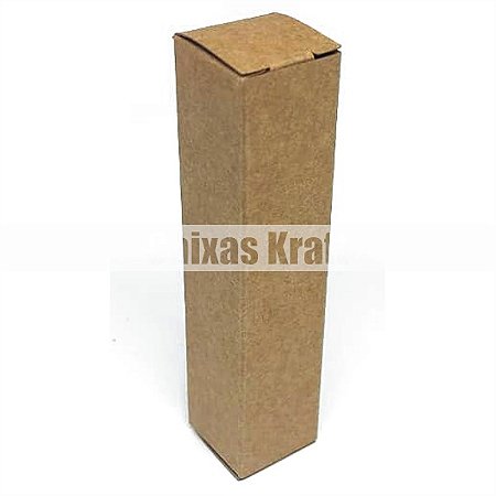 Caixinha 2,5x2,5x11 cm em kraft natural 280g - 25 unidades