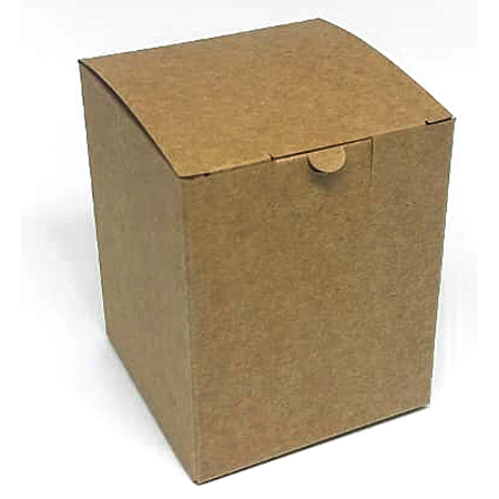 Caixinha 6x6x7,5 cm em kraft natural 280g - 25 unidades
